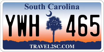 SC license plate YWH465