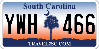 SC license plate YWH466