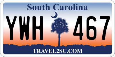 SC license plate YWH467