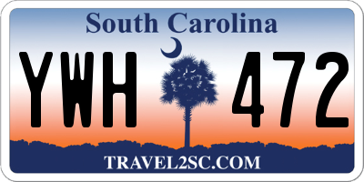 SC license plate YWH472