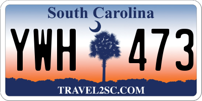 SC license plate YWH473