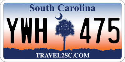 SC license plate YWH475