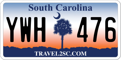 SC license plate YWH476