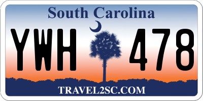 SC license plate YWH478