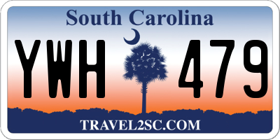 SC license plate YWH479
