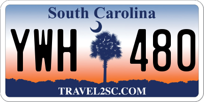 SC license plate YWH480