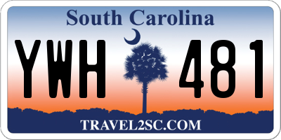 SC license plate YWH481