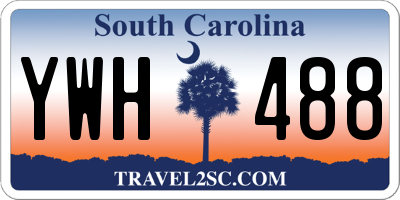 SC license plate YWH488
