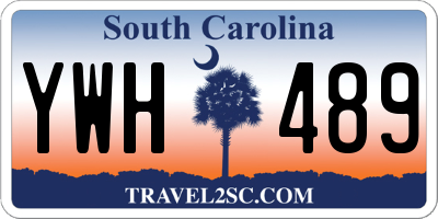 SC license plate YWH489