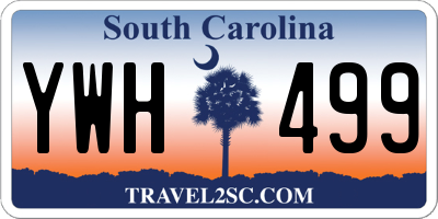 SC license plate YWH499