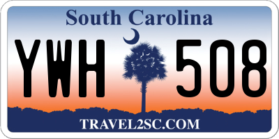 SC license plate YWH508