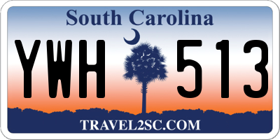 SC license plate YWH513