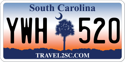 SC license plate YWH520