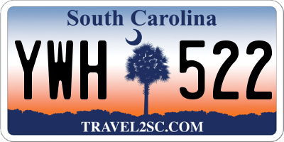 SC license plate YWH522