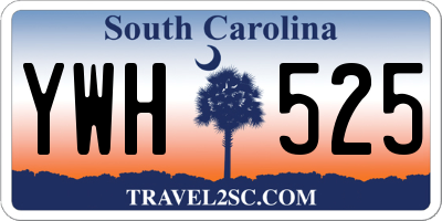 SC license plate YWH525