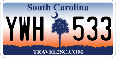 SC license plate YWH533