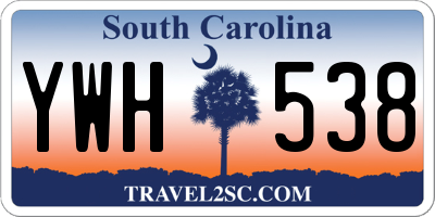 SC license plate YWH538