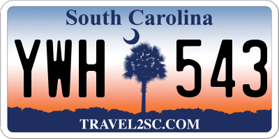 SC license plate YWH543