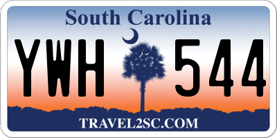 SC license plate YWH544