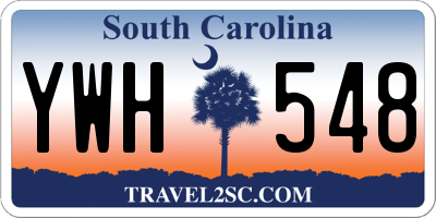 SC license plate YWH548