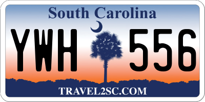 SC license plate YWH556