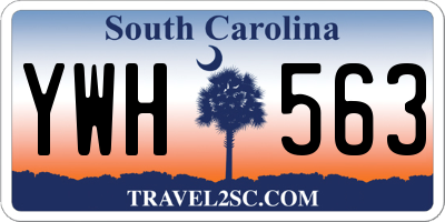 SC license plate YWH563