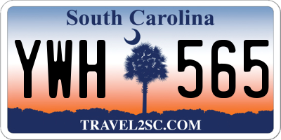SC license plate YWH565