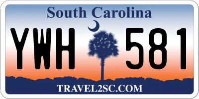 SC license plate YWH581