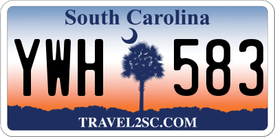 SC license plate YWH583