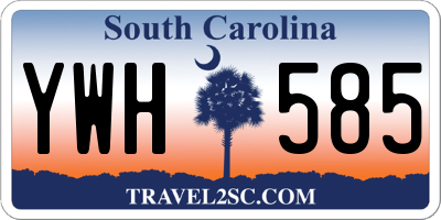 SC license plate YWH585