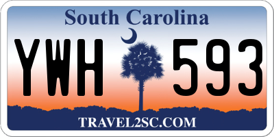 SC license plate YWH593