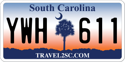 SC license plate YWH611
