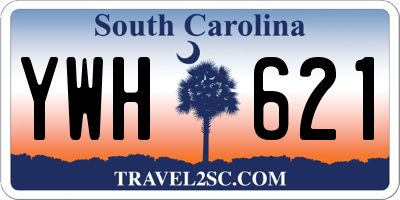 SC license plate YWH621