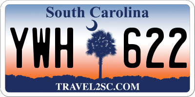 SC license plate YWH622