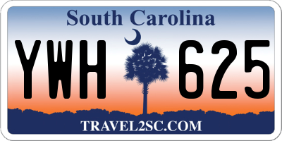SC license plate YWH625