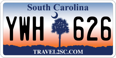 SC license plate YWH626