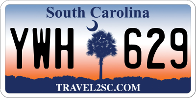 SC license plate YWH629