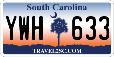 SC license plate YWH633