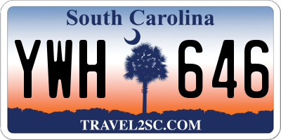 SC license plate YWH646