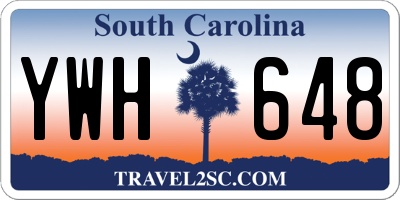 SC license plate YWH648
