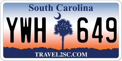 SC license plate YWH649