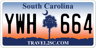 SC license plate YWH664
