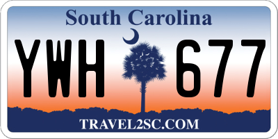 SC license plate YWH677