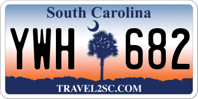 SC license plate YWH682