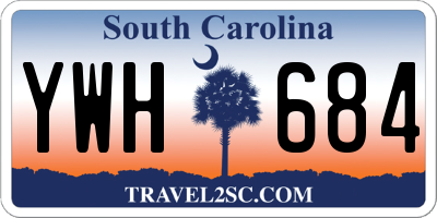 SC license plate YWH684
