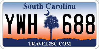SC license plate YWH688