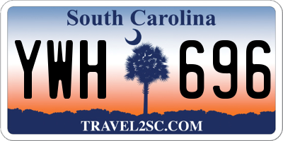 SC license plate YWH696