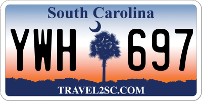 SC license plate YWH697