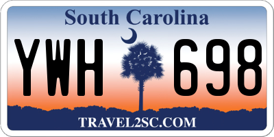 SC license plate YWH698