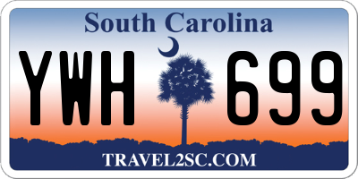 SC license plate YWH699